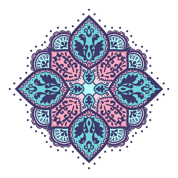 Impresión de Mandala indio bohemio . — Vector de stock