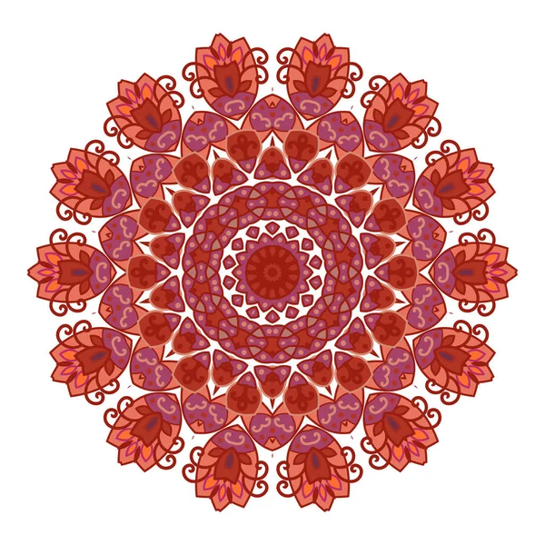 Verziertes Mandala rundes Muster. — Stockvektor