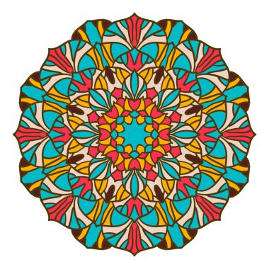 Çiçek mandalalar. Vintage dekor elementleri.