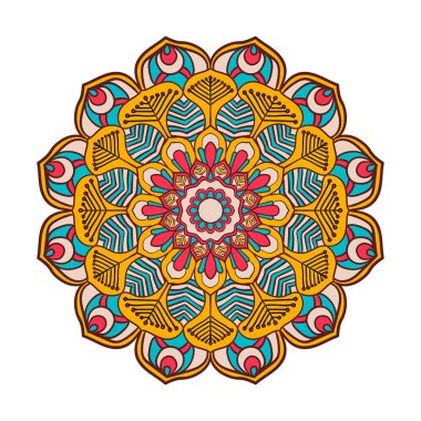 Çiçek mandalalar. Vintage dekor elementleri.