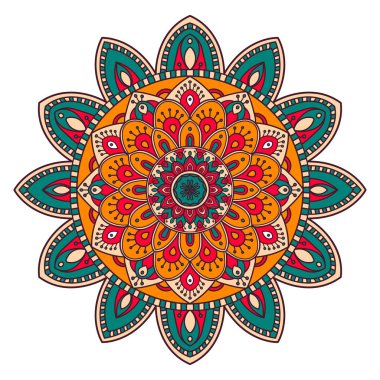 Mandala. Etnik dekoratif öğe.
