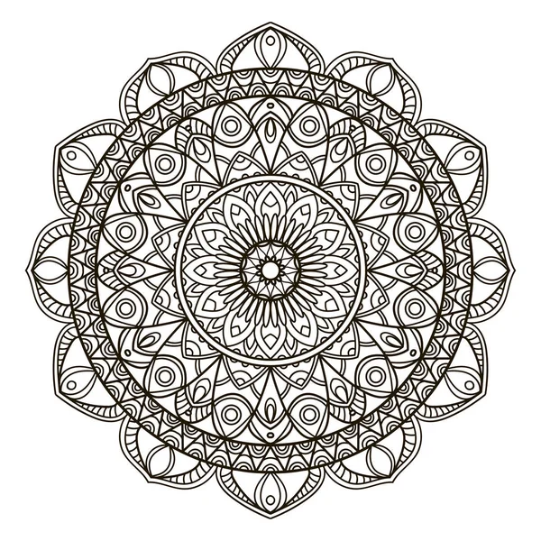 Mandala. Ethnic decorative element. — Stock Vector