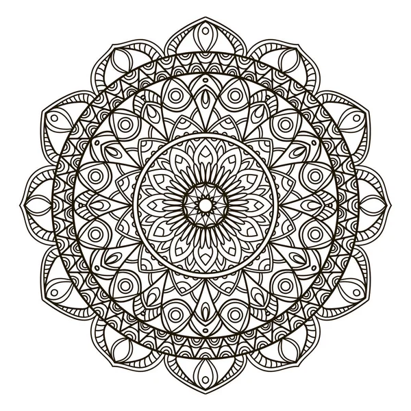 Mandala. Élément décoratif ethnique . — Image vectorielle