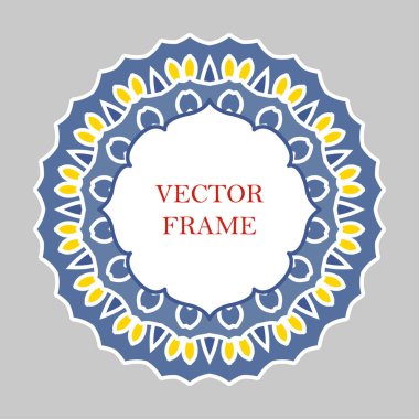Tasarım şablonunun vektör dekoratif çerçeve.