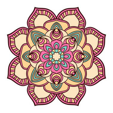 Mandala. Etnik dekoratif öğe.