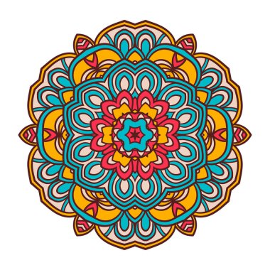 Çiçek mandalalar. Vintage dekor elementleri.