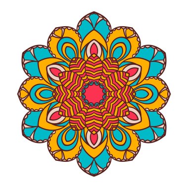 Mandala. Etnik dekoratif öğe.