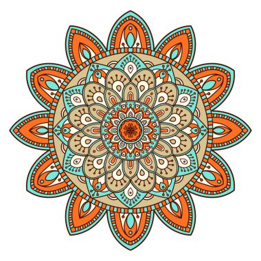 Mandala. Etnik dekoratif öğe.