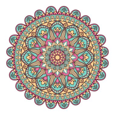 Mandala. Etnik dekoratif öğe.