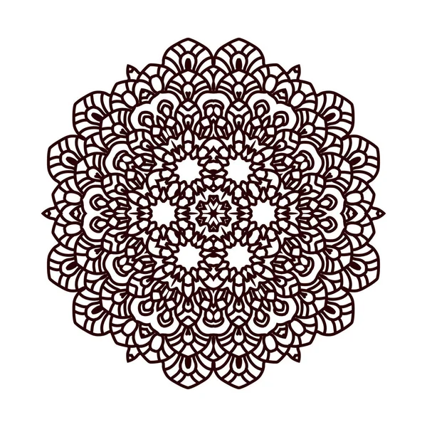 Impresión de Mandala indio bohemio . — Vector de stock