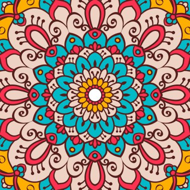 Mandala. Etnik dekoratif öğe.