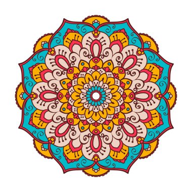 Mandala. Etnik dekoratif öğe.