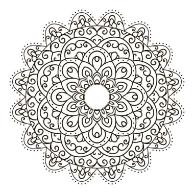 Mandala. Etnik dekoratif öğe.