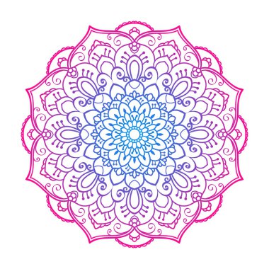 Mandala. Etnik dekoratif öğe.