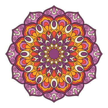 Mandala. Etnik dekoratif öğe.