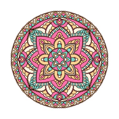 Mandala. Etnik dekoratif öğe.