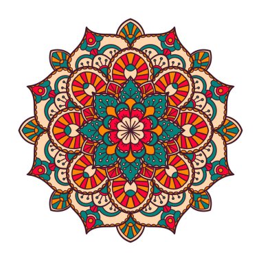 Mandala. Etnik dekoratif öğe.