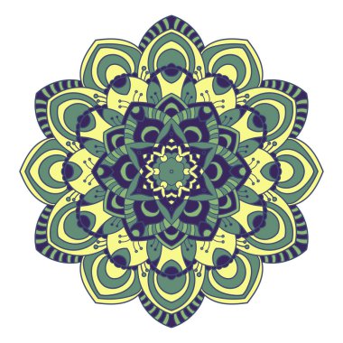 Mandala. Etnik dekoratif öğe.