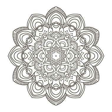 Mandala. Etnik dekoratif öğe.