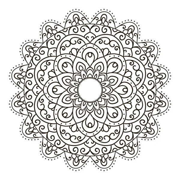 Mandala. Elemento decorativo étnico . — Vector de stock