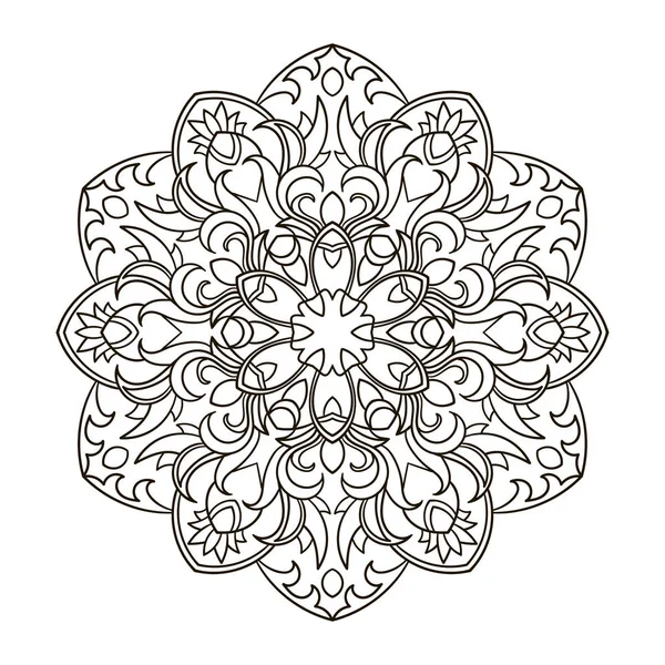 Mandala. Elemento decorativo étnico . — Vetor de Stock