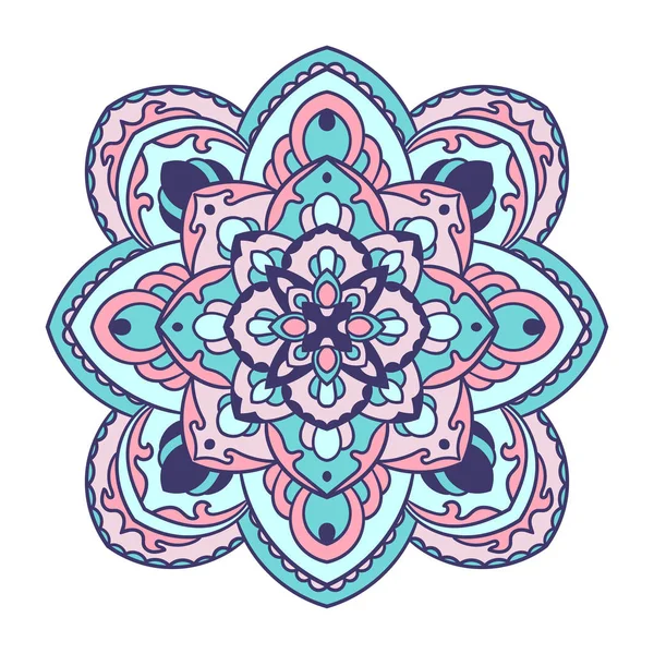 Mandala. Elemento decorativo étnico . — Archivo Imágenes Vectoriales