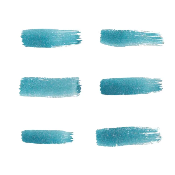 El suluboya brushstroke yeşil çizgili boyalı.