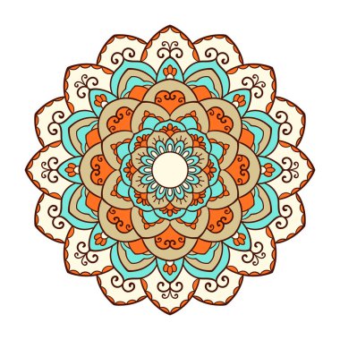 Mandala. Etnik dekoratif öğe.