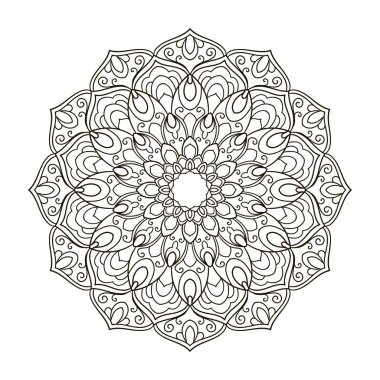 Mandala. Etnik dekoratif öğe.