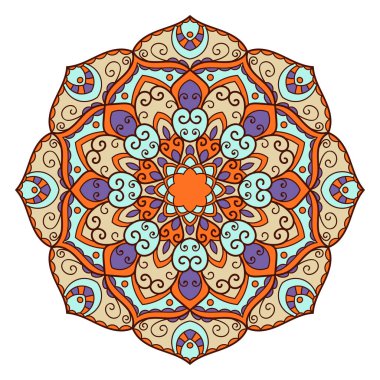 Mandala. Etnik dekoratif öğe.