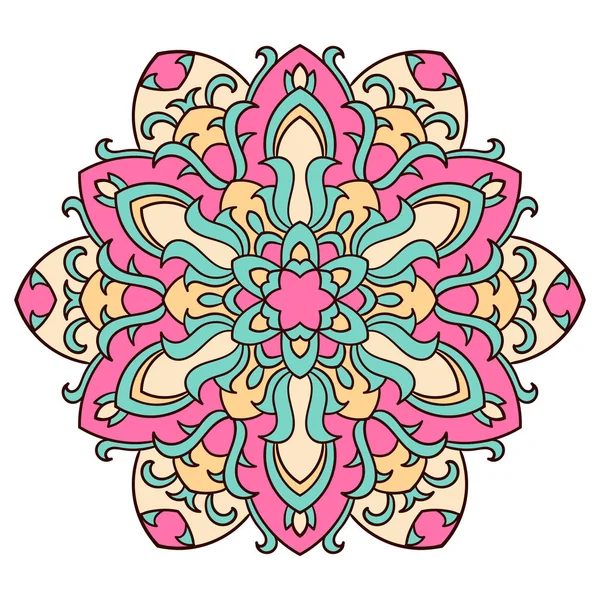 Mandala. Elemento decorativo étnico . — Vector de stock