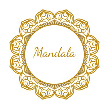 Beyaz arka plan üzerinde izole altın çerçeve vektör.