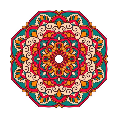 Mandala. Etnik dekoratif öğe.