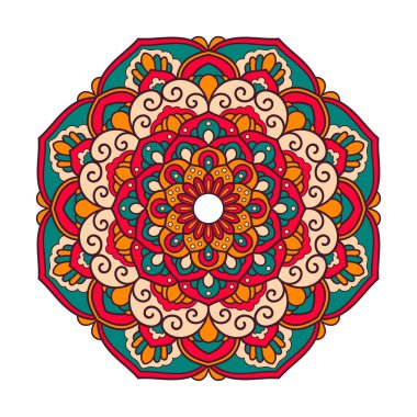 Mandala. Etnik dekoratif öğe.