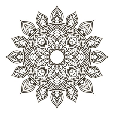 Mandala. Etnik dekoratif öğe.