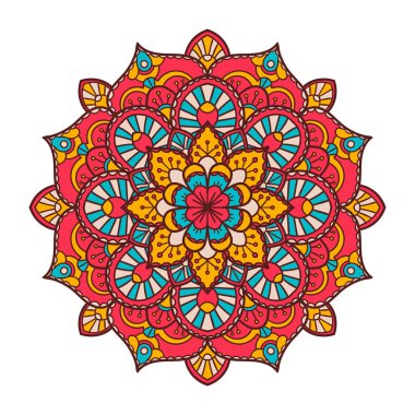 Mandala. Etnik dekoratif öğe.