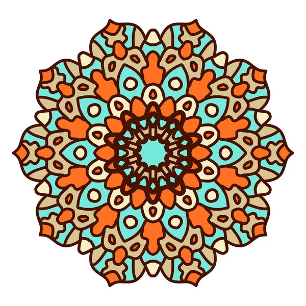 Mandala. Elemento decorativo étnico . — Vetor de Stock