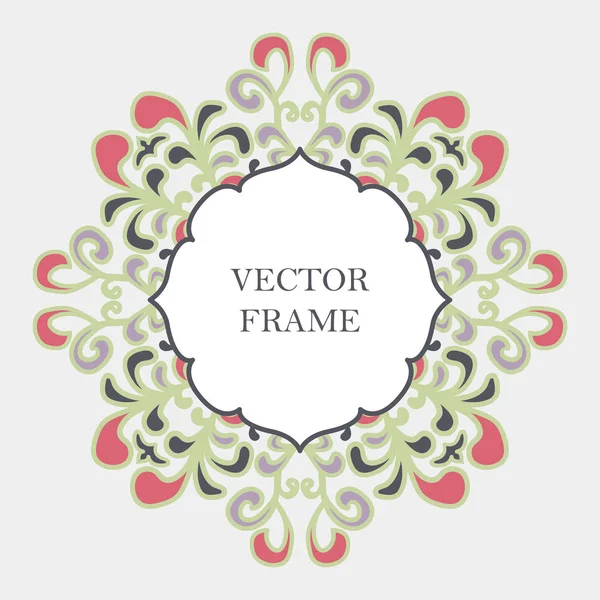 Tasarım şablonunun vektör dekoratif çerçeve.