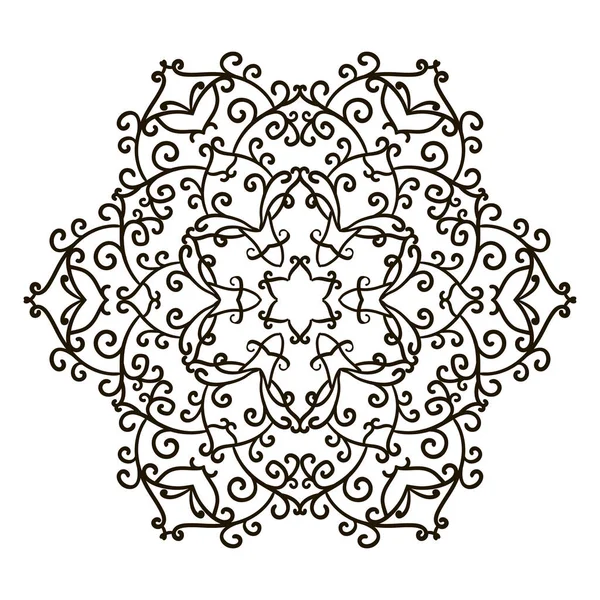 Livre à colorier Mandala . — Image vectorielle