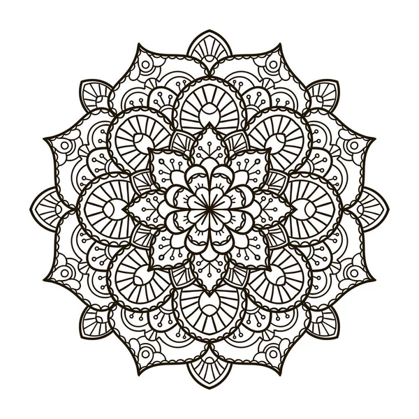 Mandala. Élément décoratif ethnique . — Image vectorielle