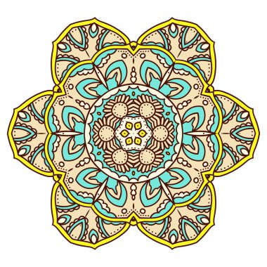 Mandala. Etnik dekoratif öğe.