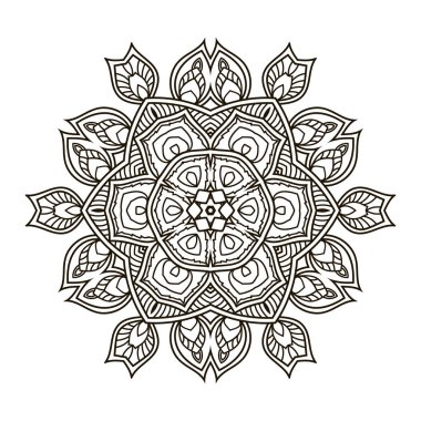 Mandala. Etnik dekoratif öğe.
