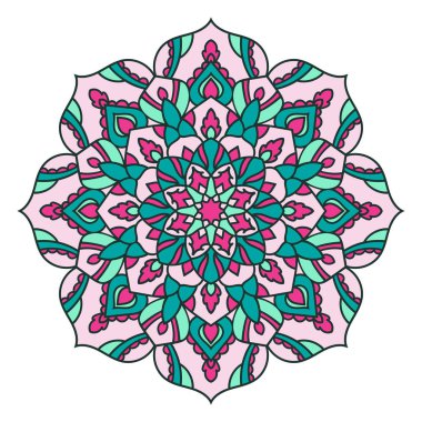 Mandala. Etnik dekoratif öğe.