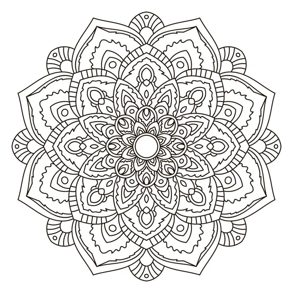 Mandala. Elemento decorativo étnico . — Vector de stock