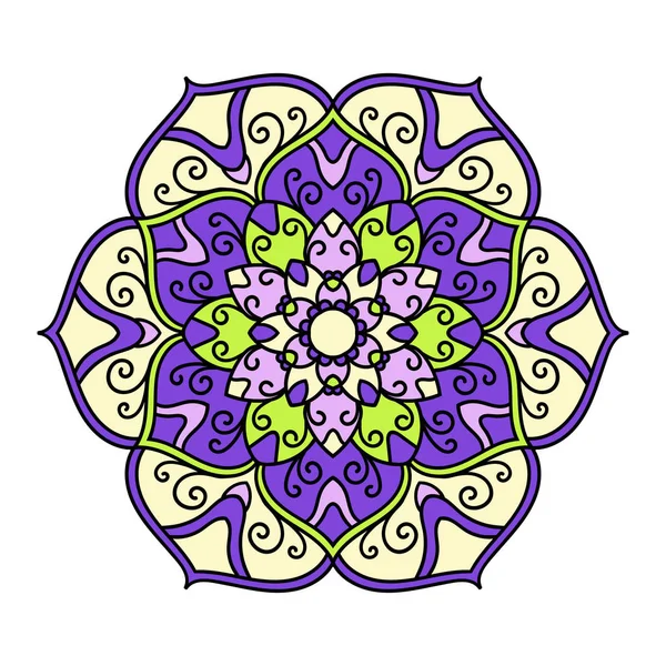 Mandala. Elemento decorativo étnico . — Vector de stock