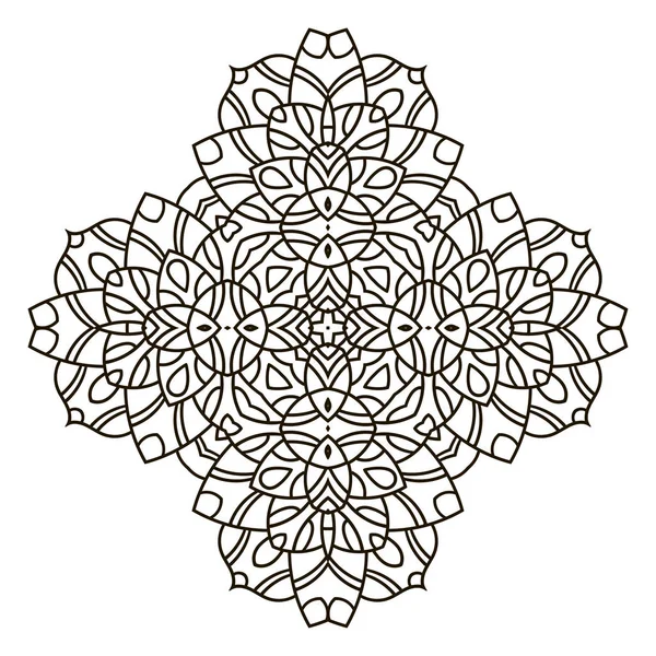 Mandala. Elemento decorativo étnico . — Archivo Imágenes Vectoriales