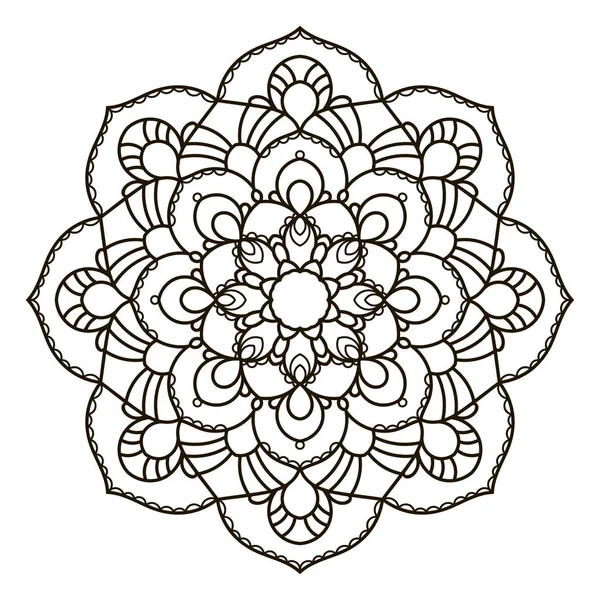 Mandala. Élément décoratif ethnique . — Image vectorielle