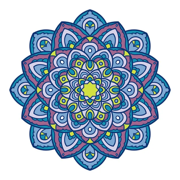 Mandala. Elemento decorativo étnico . — Archivo Imágenes Vectoriales