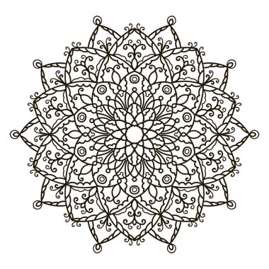 Mandala. Etnik dekoratif öğe.