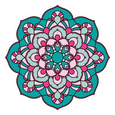 Mandala. Etnik dekoratif öğe.